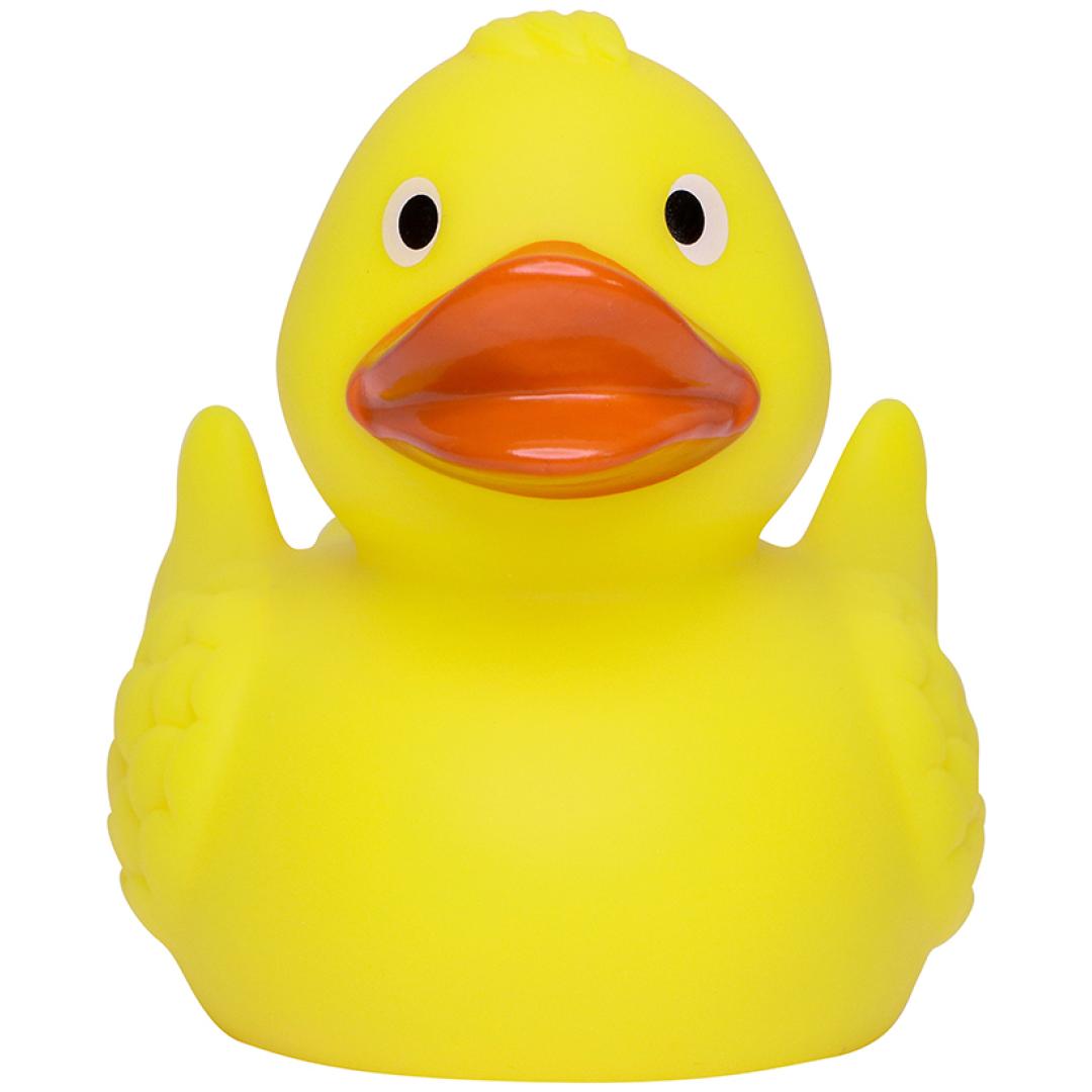 M131175 Gelb/orange - Renn-Ente, mit Metallplatte - mbw